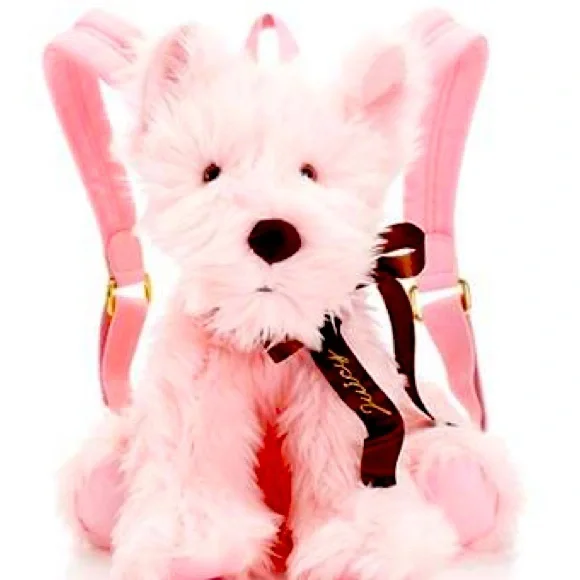 Juicy couture Pink Scottie Dog plush Backpack ISO My current obsession is all things brown & pink juicy  main image 4
